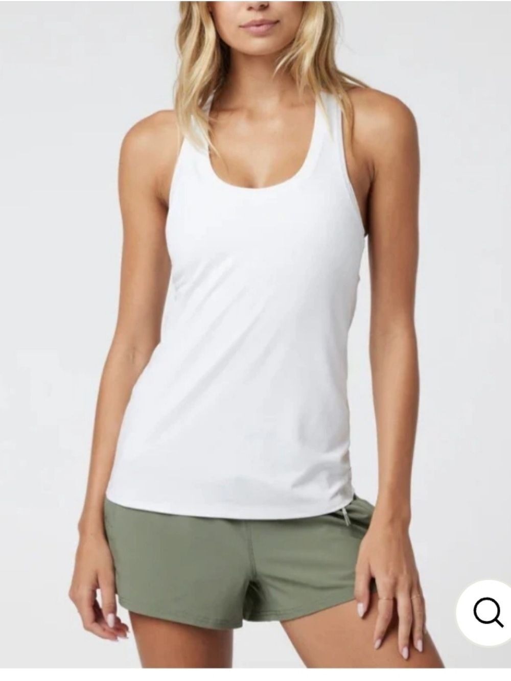 White Women's Volley Tank